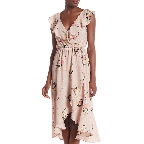 Socialite Dresses & Skirts - Socialite mauve floral dress SIZE S